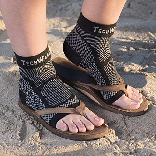 TechWare Pro Ankle Brace Compression Sleeve Relieves Achilles