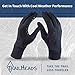 TrailHeads Men’s Power Running Gloves - Black Touchscreen Gloves - Lightweight Gloves