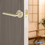 XFORT Two 65mm Polished Brass Radius Tubular Latches Internal Wooden Doors view 4