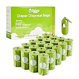 USBOO Disposable Diaper Bags for Baby, 20 Refill