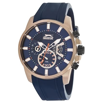 SLAZENGER Mens Chronograph Silicone Watch-SL11331204