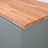 domli Solid Beech Kitchen Worktop 2000x620x40mm Premium Timber Countertop view 1