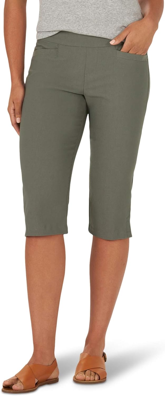 Lee Women's Sculpting Pull On Skimmer Pant, Fort Green, 2 Amazon.co.uk