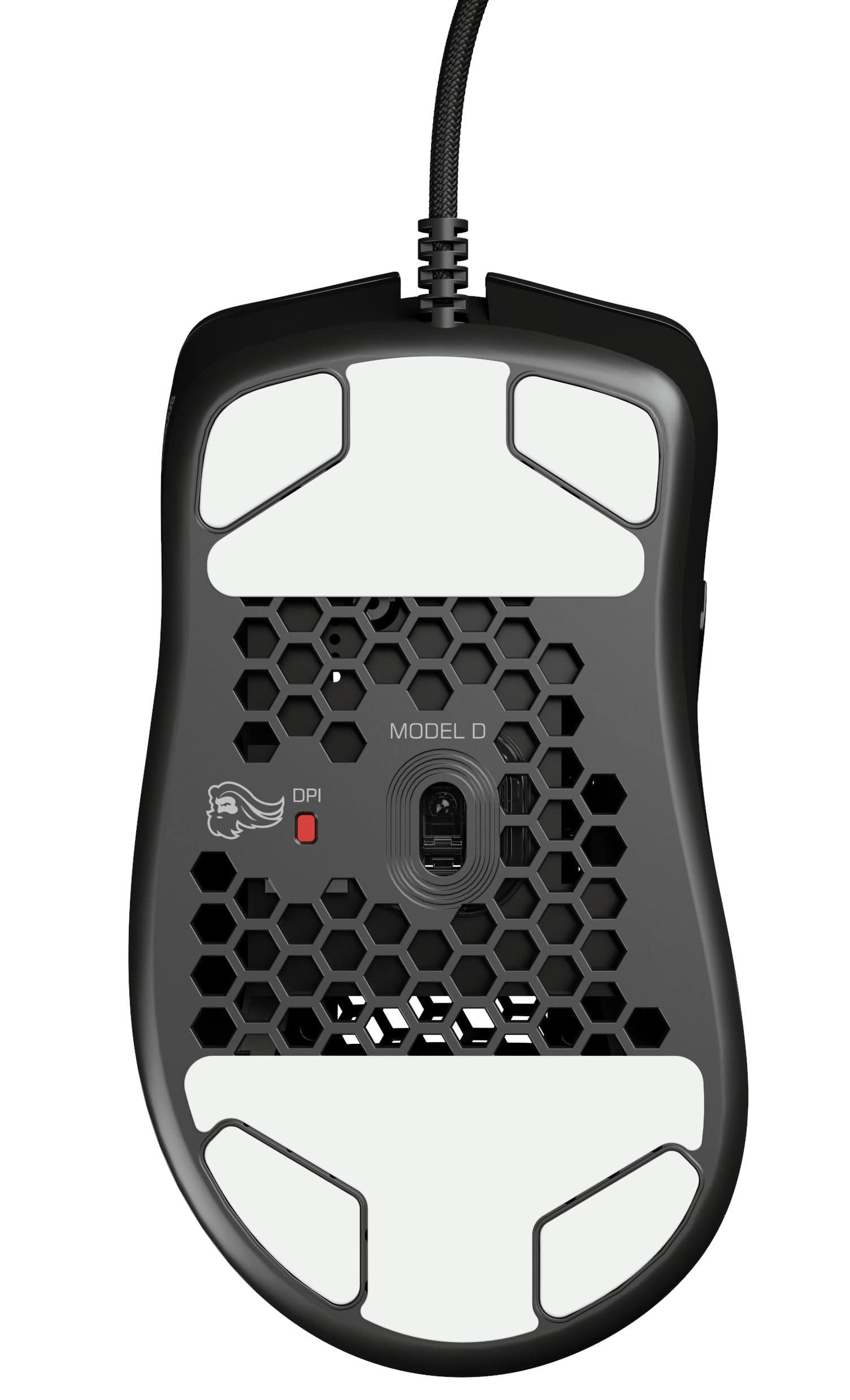 Glorious Gaming Model D- (Minus) Wired Gaming Mouse – superleichtes Wabendesign mit 61 g, RGB-Beleuchtung, ergonomisch, Pixart 3360 Sensor, Omron-Schaltern, PTFE-Füße, 6 Tasten – Mattschwarz 7