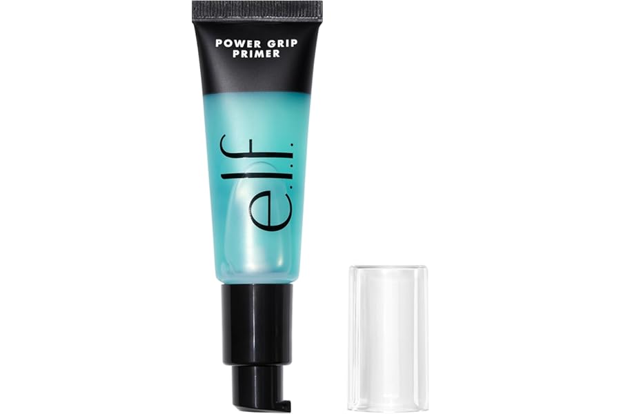 e.l.f. Power Grip Primer, Gel-Based & Hydrating Face Primer For Smoothing Skin & Gripping Makeup, Moisturizes & Primes, 0.811 Fl Oz (24 ml.)