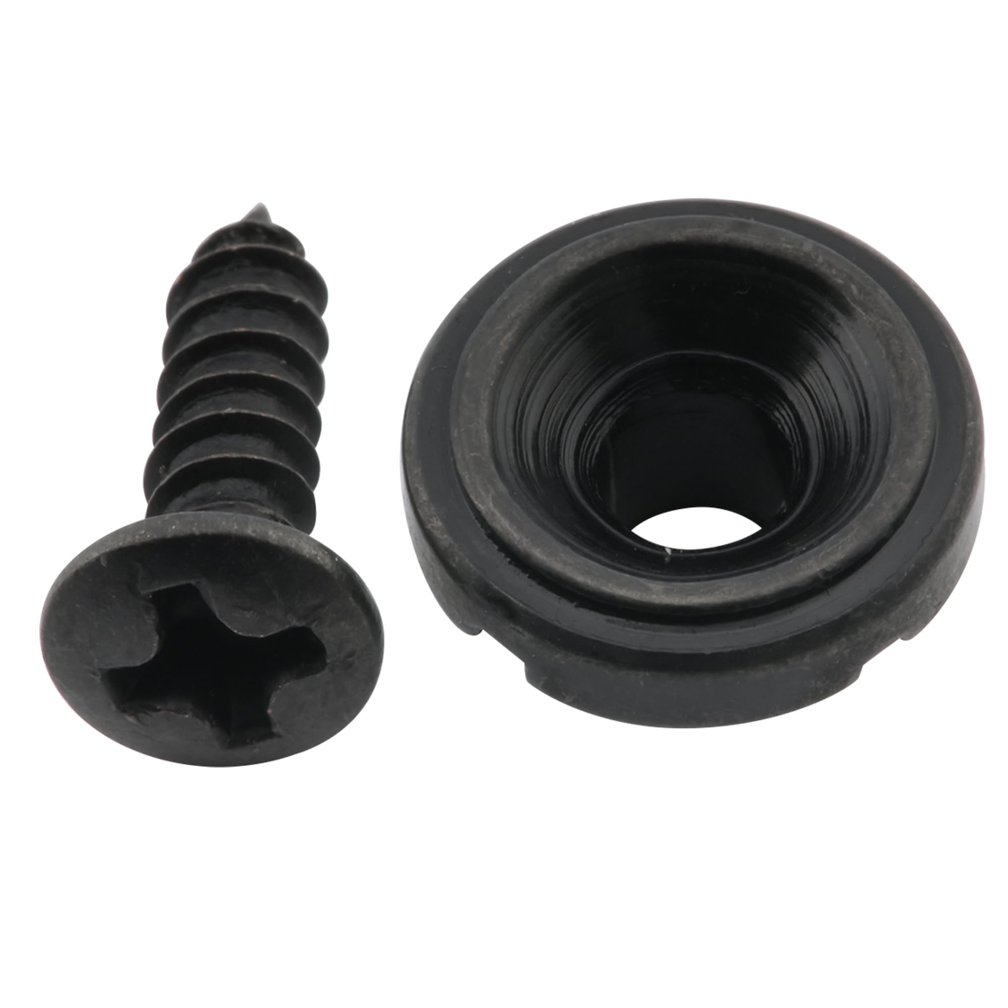 Musiclily Pro Steel Vintage Round Telecaster String Guide Retainer Tree for Tele Style Electric Guitar, Black