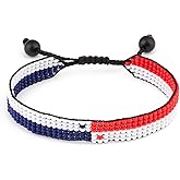 FAHARI Flag Bracelet | Adjustable | Handcrafted | Boho| Patriotic Bracelet
