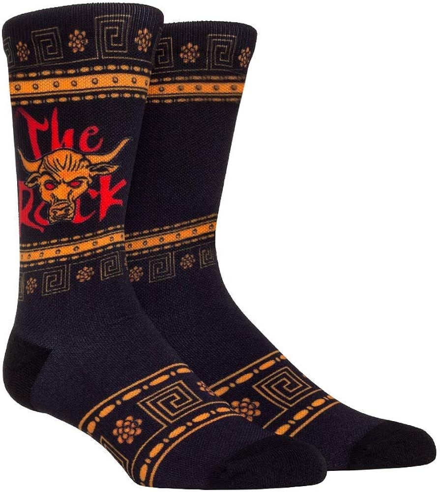 WWE Iconic Graphics Rock 'Em Socks