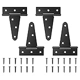 DURIGID 4 Pack 4 Inch T Hinge, Hinges for