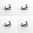 MI&VI Violin Fine Tuners - Stainless Steel Adjusters, Stable Black, 4Pcs (3/4-4/4 Size)