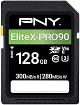PNY 128GB X-PRO 90 UHS-II SD Card Class 10 U3 V90 300MB/s Read 280MB/s Write view 1