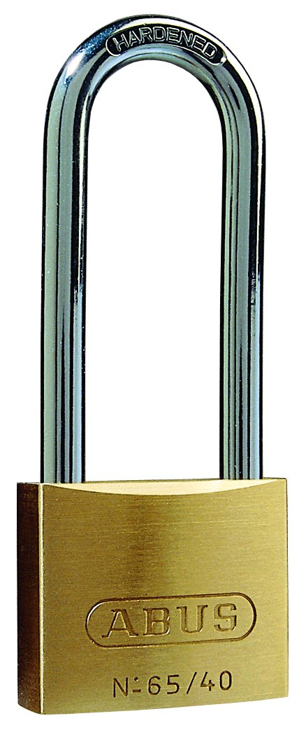 ABUS 04778 63mm Long Shackle Brass Padlock