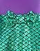 Princess Mermaid Green Dress Costumes for Toddler Little Girls with Headband,Crown,Mace,Gloves,Necklace,Earrings 2T 3T