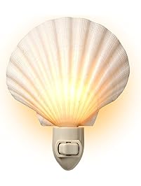 Natural Seashell Night Light - Beach Decor - By Tumbler Home