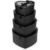 Black Heart Shaped Boxes for Flower Arrangements Heart Boxes for Flowers Set of 4 Nesting Gift Boxes with Clear Lids for Present, Valentine's Day, Mother's Day, Bridesmaid, Proposal, Wedding,