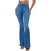 Vibrant M.I.U. Women’s Flare Jeans – High Waisted Bell Bottom Casual Denim Classic Flared Pants with Pockets
