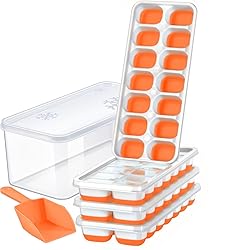 ARTLEO Ice Cube Trays with Lid and Bin, Upgrade