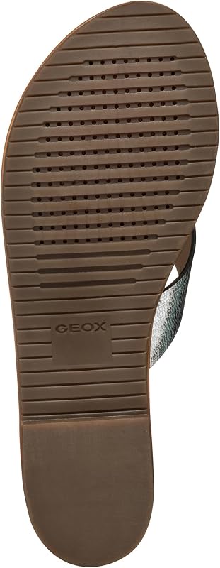 D SOZY S H, Sandalo Scorrevole Donna, Silver, 39 EU