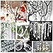 XCSOURCE 12pcs Acrylic Hanging Crystal Wedding Beads Tree Beaded Curtains With Large Octagonal Tear Drop WV100