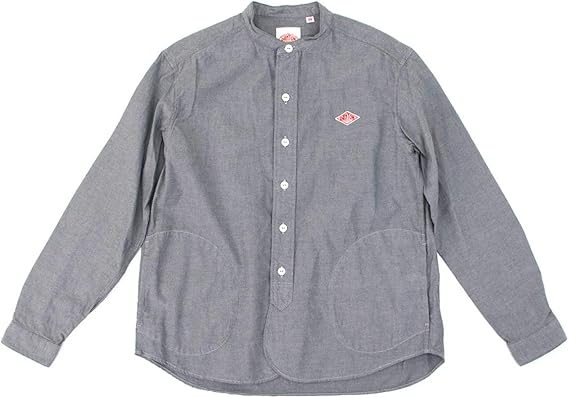 Amazon Danton ダントン レディース 先染めビエラ起毛 バンドカラーシャツ Jd 3606vss 34サイズ 109 Grey Chambray シャツ ブラウス 通販