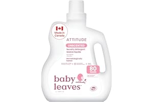 ATTITUDE Baby Laundry Detergent Liquid, Made in Canada, EWG Verified, Safe for Baby Clothes, Infant and Newborn, Vegan and Na