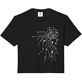 Anatomical Heart CPU Processor PCB Board Computer Programmer Comfort Colors Crop Top