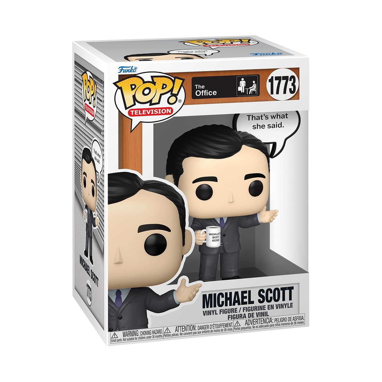 Funko Pop! Sayings: the Office 1- Michael Scott - That's What She Said - Collectable Vinyl Figure - Gift Idea - Official Merchandise - Toys for Kids & Adults - Comedy Fans