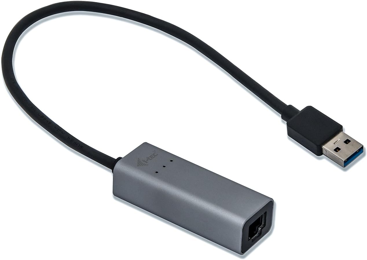 i-tec USB 3.0 Metal Gigabit Ethernet Adapter, 1x USB 3.0 to RJ-45, 10/100/1000 Mbps, LED