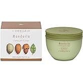 L'Erbolario Body Cream - Moisturizing Body Butter for Dry Skin with Almond Oil - Nourishing, Toning and Elasticizing Skin Care - Almond - 10.1 oz