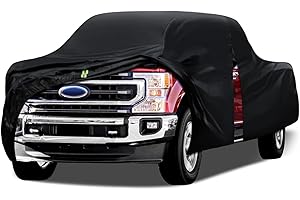 IAUTAXESORIZ Truck Cover Waterproof All Weather, 6 Layers Pickup Cover Fit for Ford F150, Chevrolet Silverado 1500, Gmc Sierra, Ram 1500, Toyota Tundra (T4 Fit Truck Length Up to 250 inch)