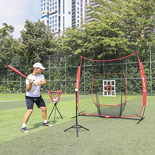 7'×7' Baseball Softball Practice Net Hitting Nets Hitting, Pitching