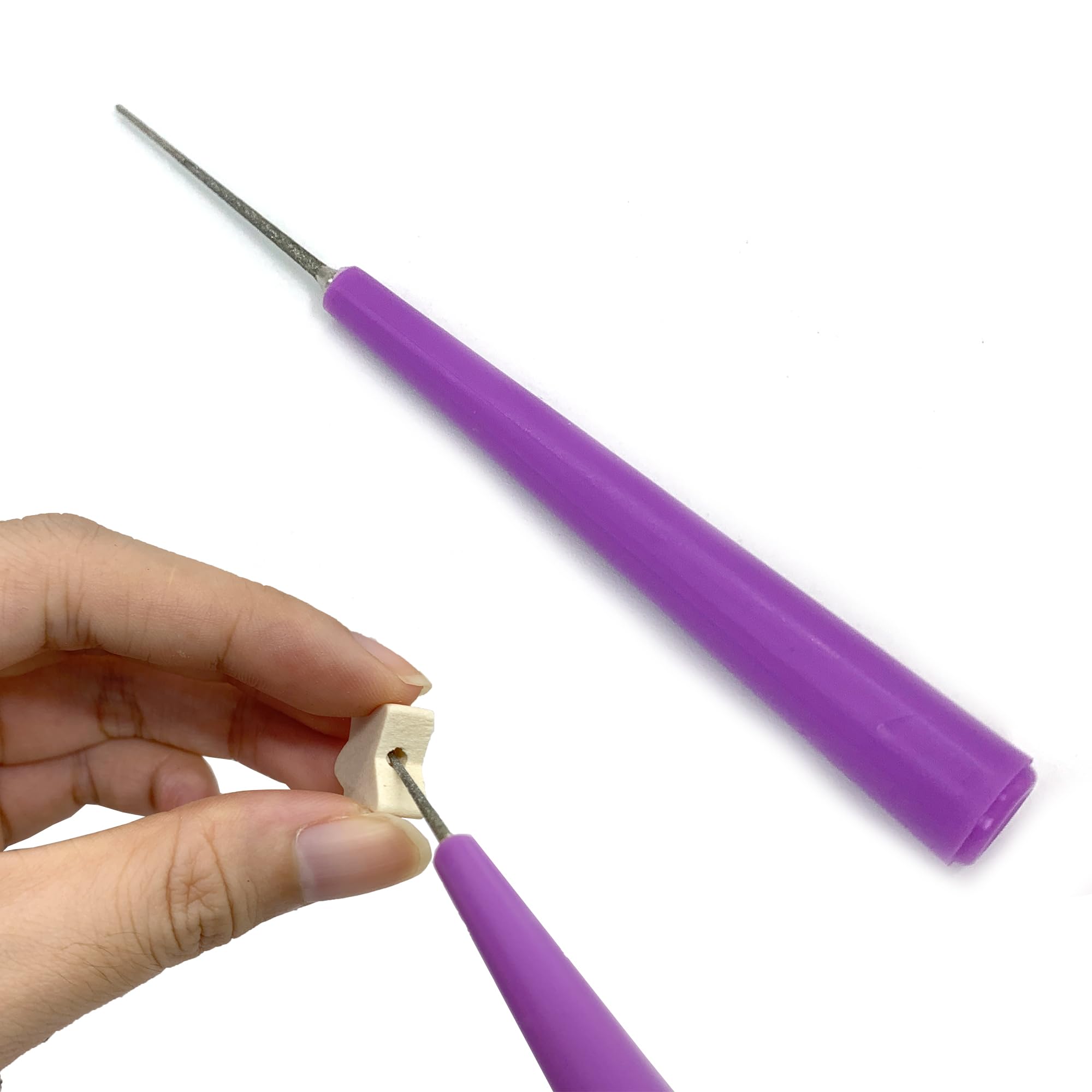 DHER Bead Reamer Beads Hole Enlarger Tool Bead Hole Expander Bead Hole Expander Tool for Glass Plastic Wooden Beads DIY Accessories Handmade Bead Hole Expander