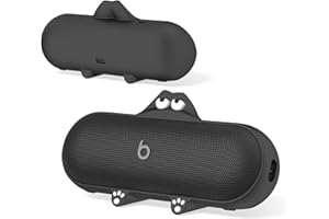 WACANC Kawaii Cute Case for Wireless Bluetooth Speaker, Compatible with Beats Pill, Anti-Scratch Protective Sleeve (Black)