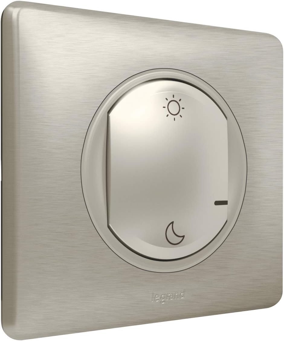 Legrand 064885 Céliane Wireless Lever/Sleep Control for Installation Connected with Netatmo Titanium