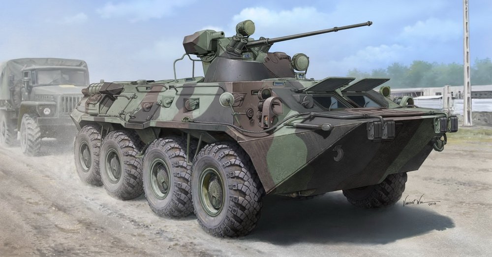 Trumpeter 1:35 - BTR-80A Armoured Personnel Carrier