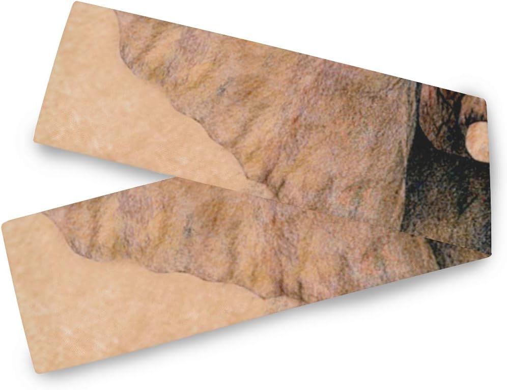 Dining Table Runner African Elephant Non Slip Table Cloth Runners Dresser Scarf for Home Kitchen Party Wedding Decorations Indoor and Outdoor Parties 13x90 Inch