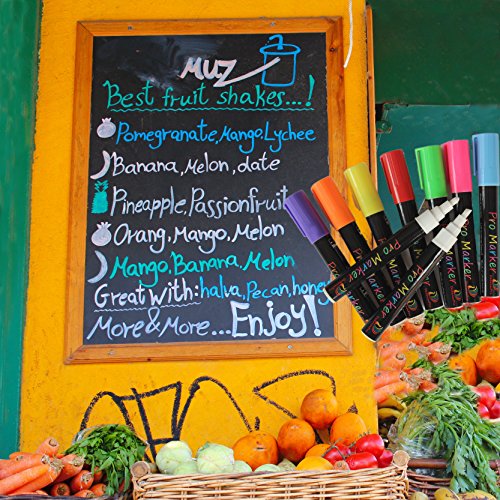 Liquid Chalk Markers Neon colors 10 Car Window Markers Including 2