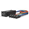 LyxPro XLR 3 Feet Audio Snake 4 Channel 3 Pin Multi Network Breakout for Stage and Recording Studio Female Connection, Great for Sound and Lighting Transfer