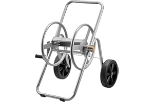 VEVOR Water Hose Reel Cart, 200/300 ft High-Pressure Garden Hose Cart, Hoses Reel Carts with Two Wheels, Handle & Heavy-Duty 