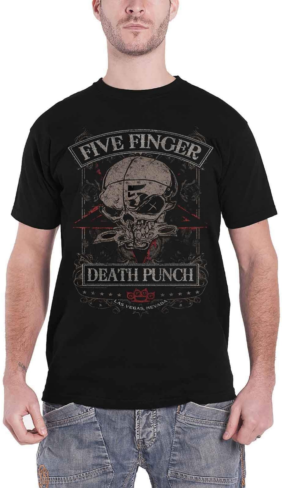 Five Finger Death PunchT Shirt Wicked Band Logo Official Mens Black Size XL