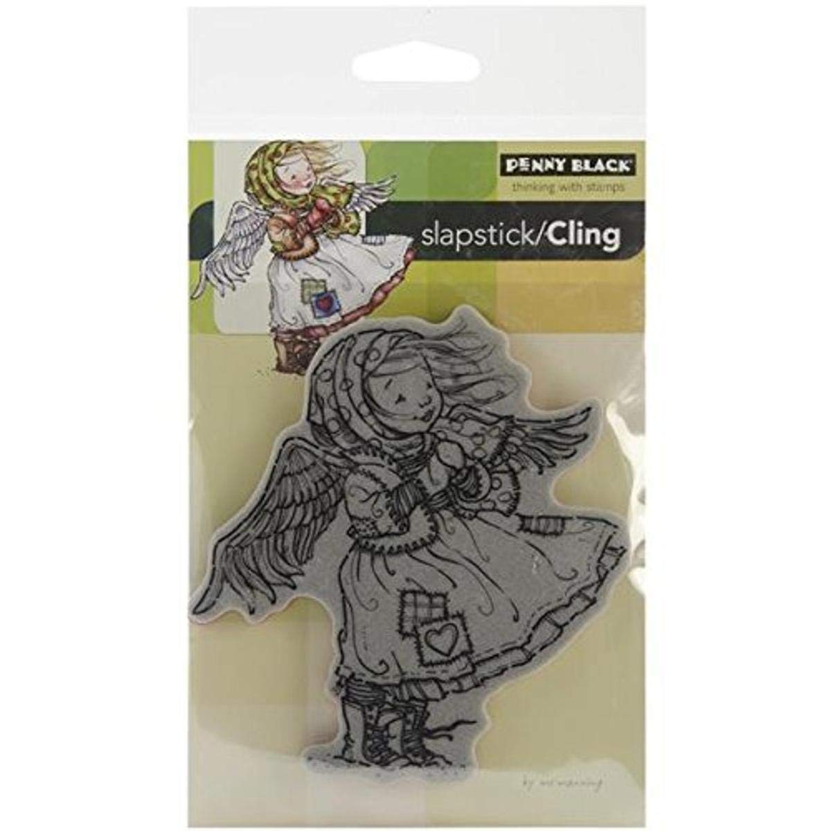 Penny Black Rubber Cling Rubber Stamp 4-inch x 6-inch Sheet-Ragged Angel