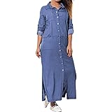 denim top maxi dress