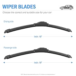 Gavimnal® 18"+18" Silicone Wiper Blades