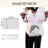ILLUVA Mesh Laundry Bags with Zips 2 Pcs 30x40cm Durable Net Washing Bags view 3