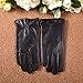 Bestselling Men's Stylish Nappa Leather Plush Lined Winter Gloves (9.5, Black)