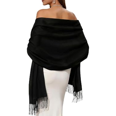 amazon shawls and wraps for evening dresses Scarfs for Women Winter Ivory Pashmina Shawls and Wraps for Evening Dresses Warm Large Scarves Wedding Shawl