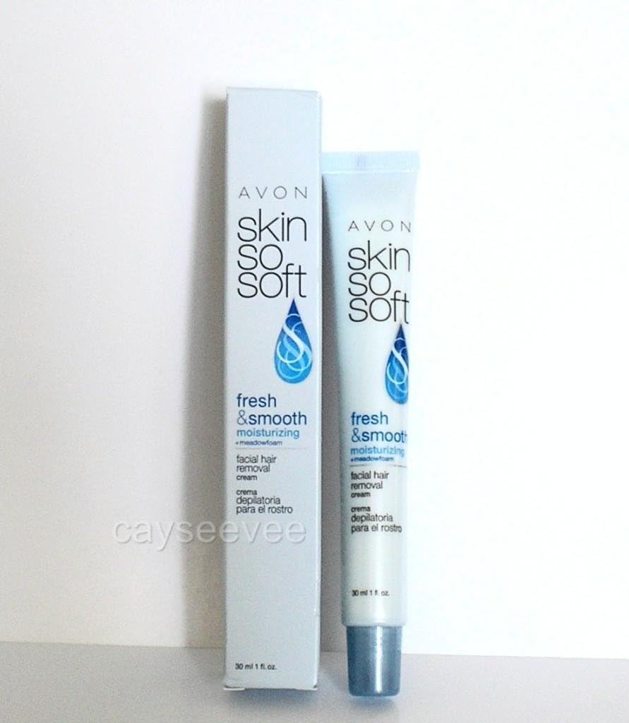 Avon Skin so Soft Fresh and Smooth Facial Hair Removal Cream Tropical Fragrance 1oz