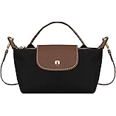 Energather Mini Crossbody Bags for Women, Top Handle Small Crossbody Purse with Adjustable Strap, Nylon Small Handbags