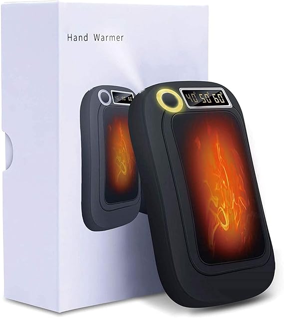 Svintora Handwärmer 2er Pack Wiederaufladbar - 5 Heizstufen & LED-Anzeige | 6000mAh Für Outdoor