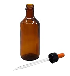 EISCO 6PK Dropping Bottles, 180ml (6oz) - Amber